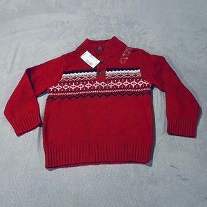 NWT Children’s Place Red Colonial Sweater SZ 2T